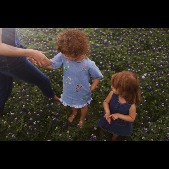 Stella McCartney kids denim floral dress - Picture 8 of 10